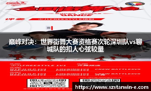 巅峰对决：世界街舞大赛资格赛次轮深圳队vs聊城队的扣人心弦较量